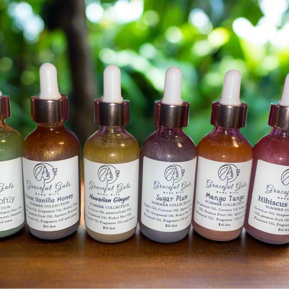 Graceful Gals Summer Body Oil Collection